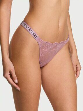 Victoria's Secret Pink Shine Strap Lace Thong Panty